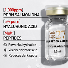 Load image into Gallery viewer, [BUNDLE DEAL] PDRN Salmon DNA Ampoule Serum + Premium Titanium 192 Derma Roller by Antiage27
